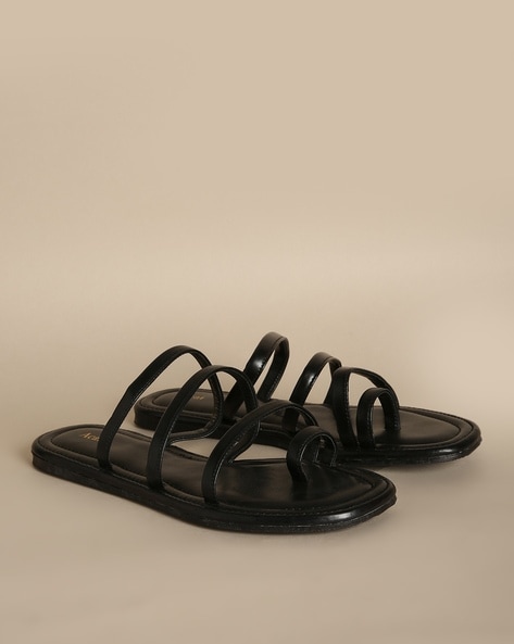 Strappy toe ring sandals hot sale