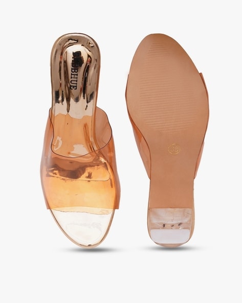 Orange and 2024 clear heels