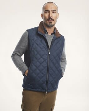 brooks brothers Paddock Diamond Quilted Vest Jacket-picture-36