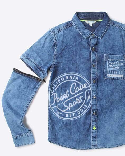 Buy Blue Shirts for Boys by POINT COVE Online | Ajio.com