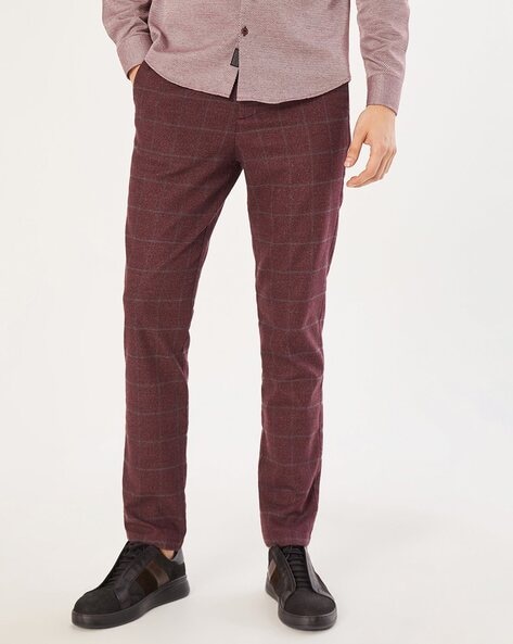 Skinny Fit Suit trousers - Burgundy - Men | H&M IN