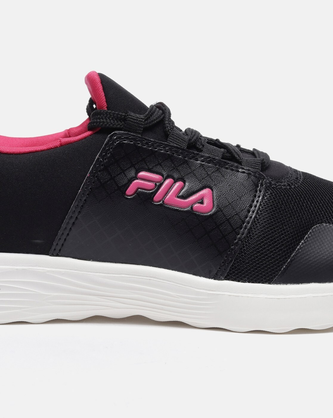 Fila shoes pink and black online