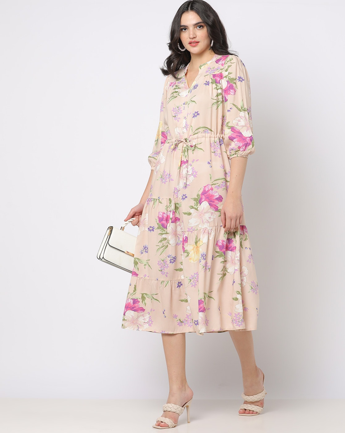 Buy Off-White & Pink Dresses for Women by AJIO Online | Ajio.com