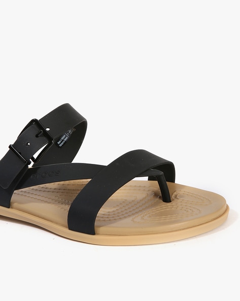 Black toe best sale post sandals