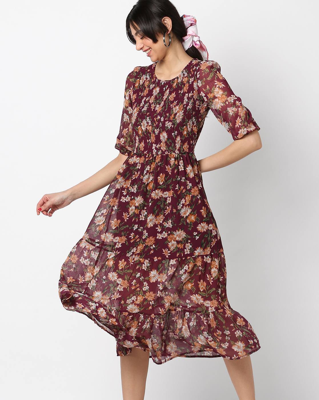 Buy Gajari Dresses for Women by INDIBELLE Online | Ajio.com