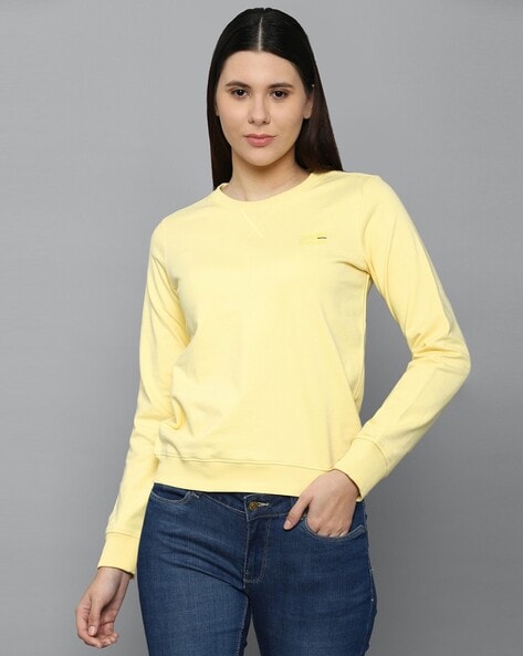 Buy Yellow Sweatshirt & Hoodies for Women by ALLEN SOLLY Online