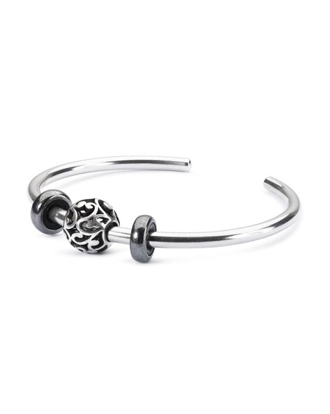 Essence silver sale open bangle