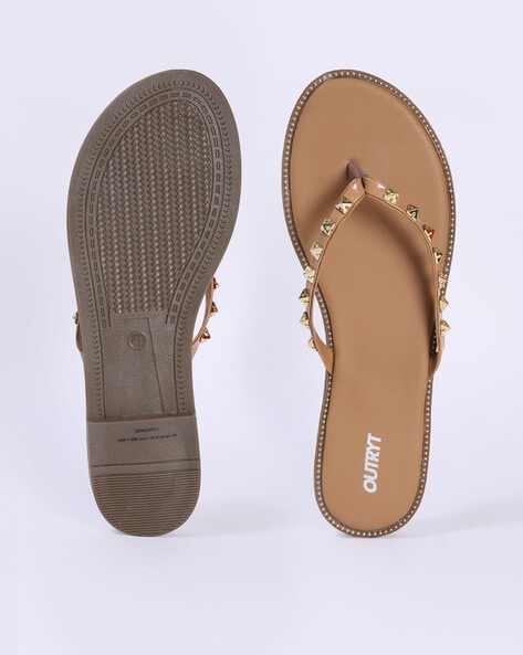 Buy Beige Flat Sandals for Women by Outryt Online