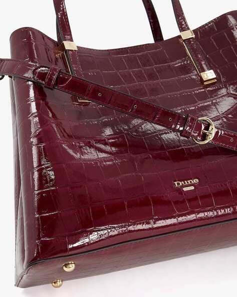 Cross Tote Bag Burgundy