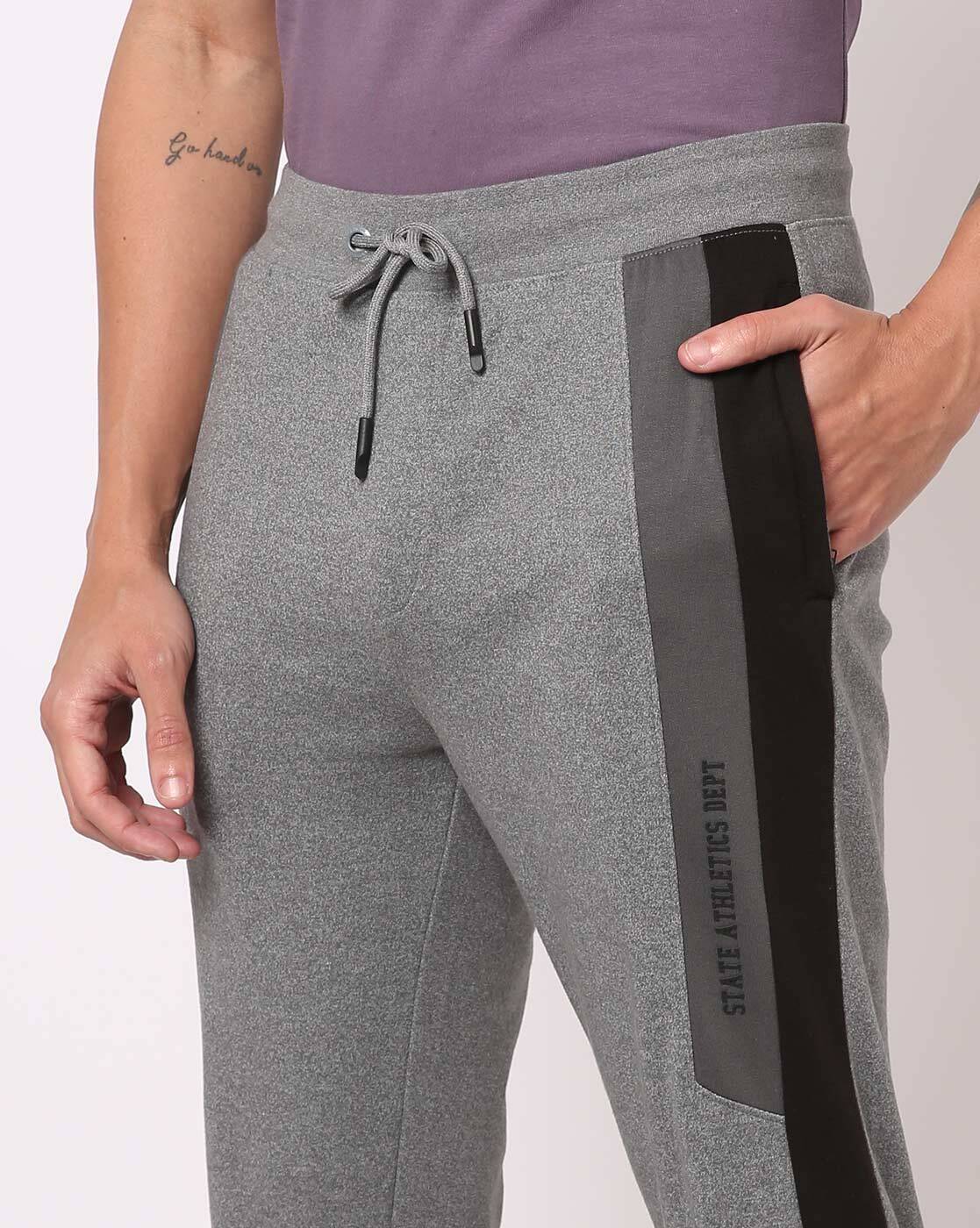 Dry Fit- CHARCOAL GREY- Track Pants for Men | Regular Fit | Branded |  Joggers |