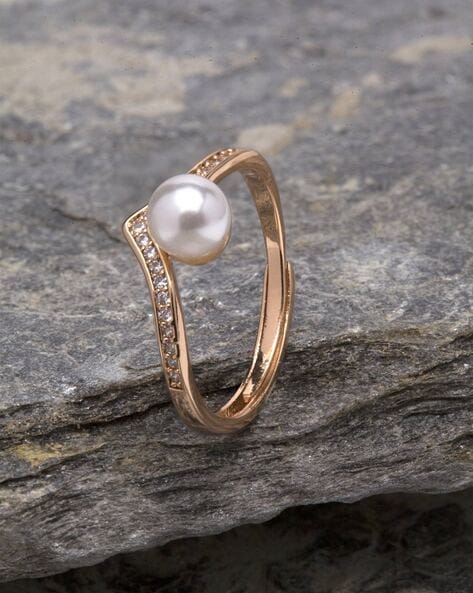 Buy Rose Gold Toned Rings for Women by Ferosh Online Ajio