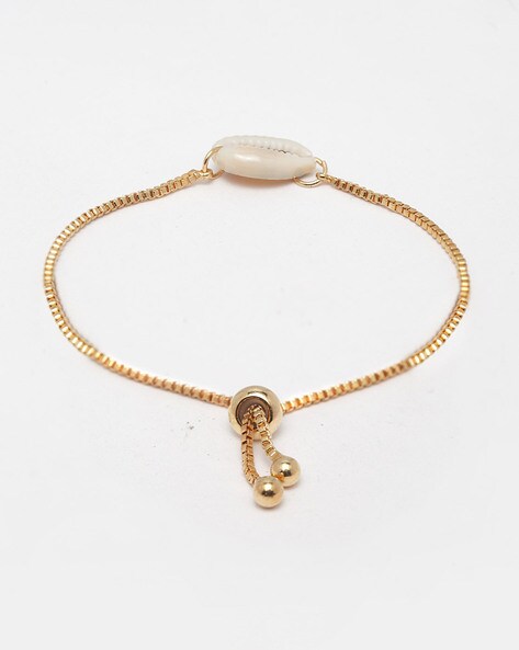 Ferosh Gold Shell Bracelet: Buy Ferosh Gold Shell Bracelet Online at Best  Price in India