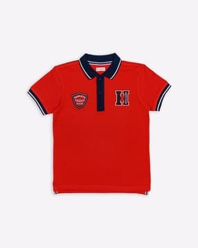 h by hamleys Embroidered Typographic Polo T-Shirt-picture-19