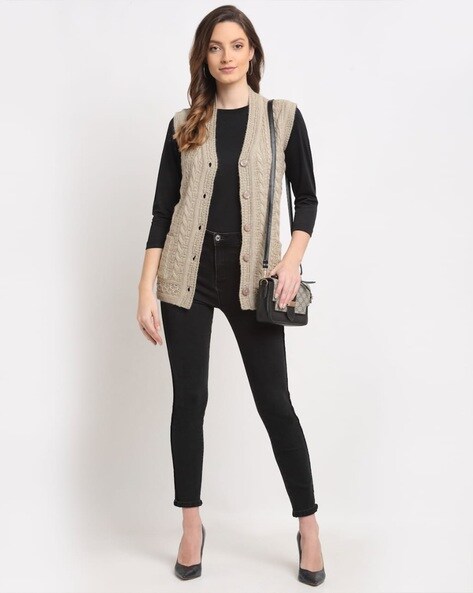 Chaleco cardigan 2024