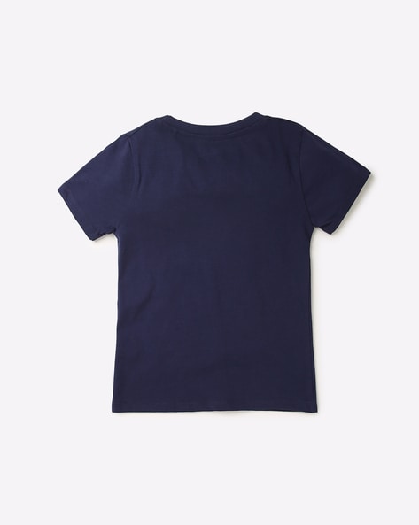 Buy Navy Blue Tshirts for Girls by KG FRENDZ Online