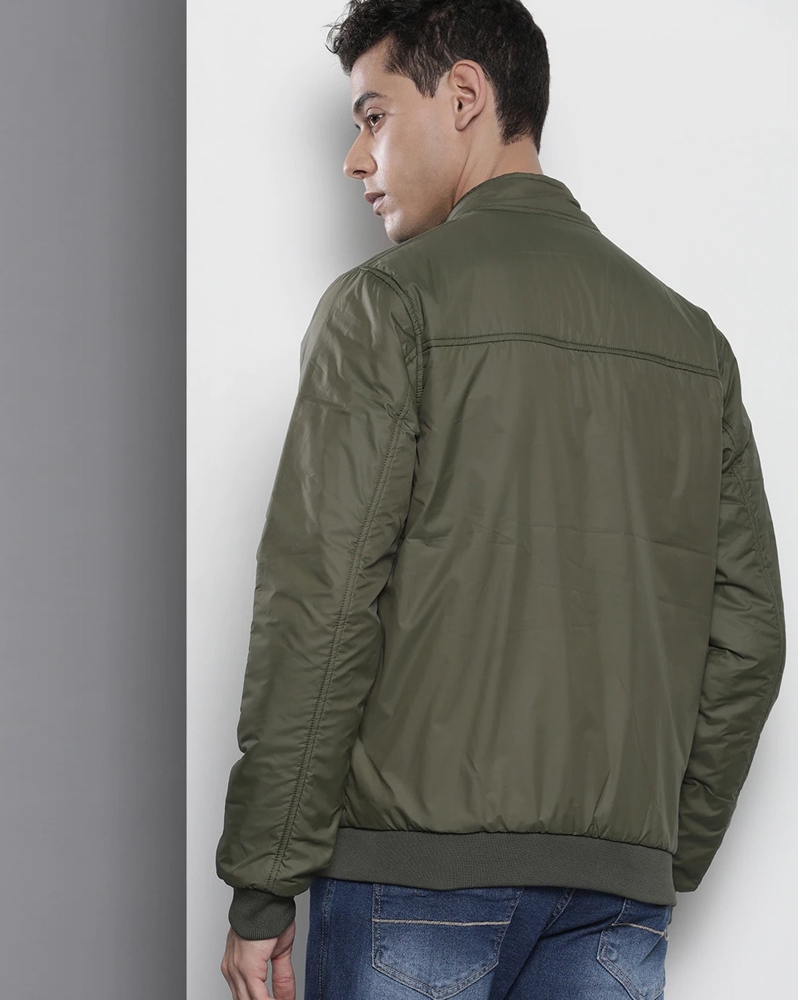 Buy Olive Green Jackets & Coats for Men by The Indian Garage Co Online |  Ajio.com