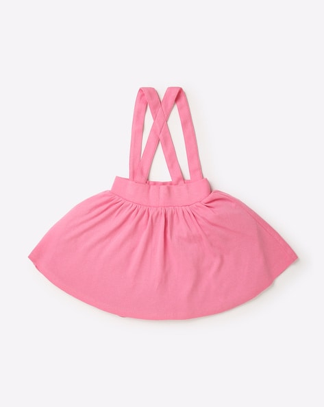Pretty in Pink Polka Dot Dungaree Skirt Set for Kids – Lagorii Kids