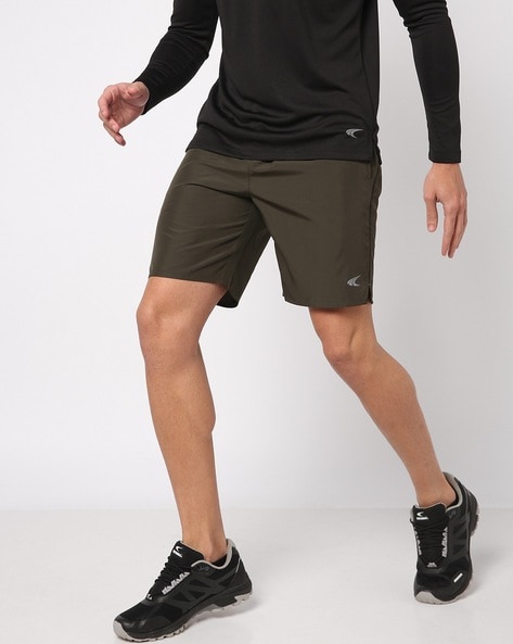 Olive green sale running shorts