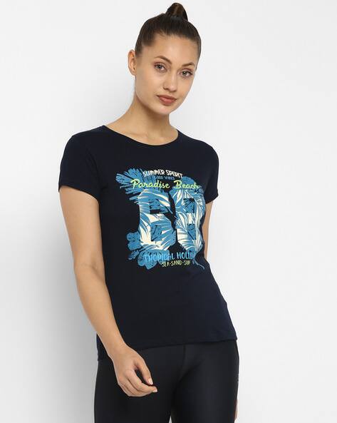 Ap'pulse Typographic Print Round-Neck T-Shirt