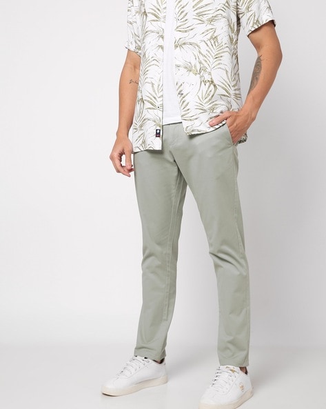 Buy Abof White Shirt And Green Trouser With Formal Shoes online   Looksgudin