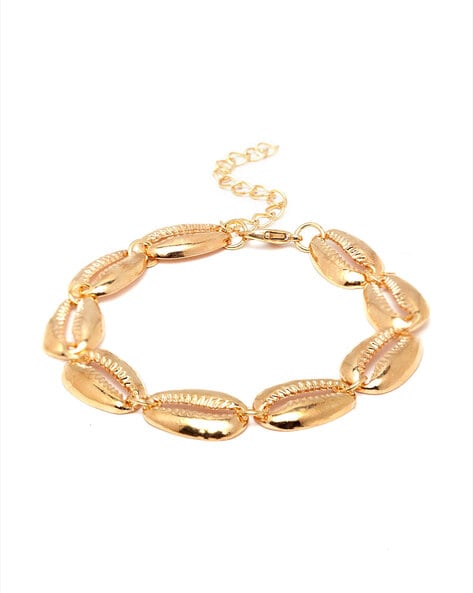 Shell on sale gold bracelet