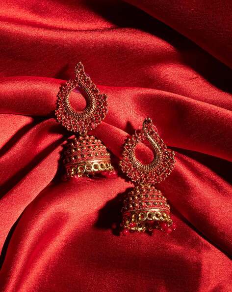 Buy Mayukh Antique Jhumka Earrings | Tarinika