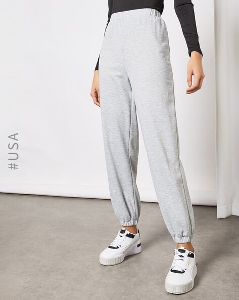 Buy Grey Melange Track Pants for Women by Wknd Online