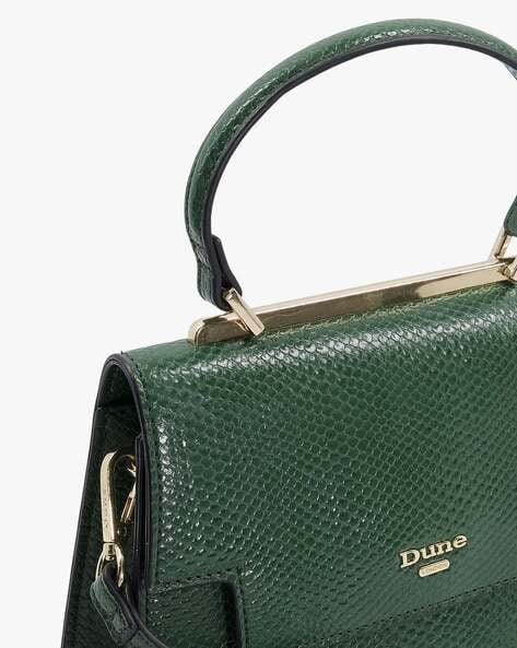 Dune london green online bag