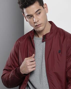 the indian garage co Zip-Front Bomber Jacket with Slip Pockets-picture-13