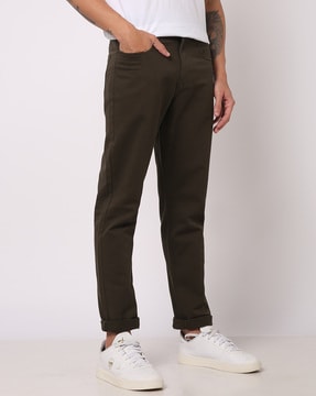 Buy Maroon Trousers & Pants for Men by DENIZEN FROM LEVIS Online