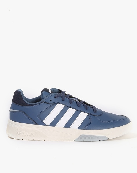 Navy blue store adidas tennis shoes