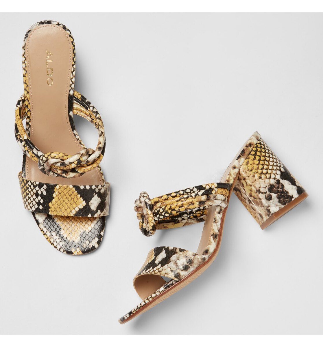 Aldo leopard print store sandals