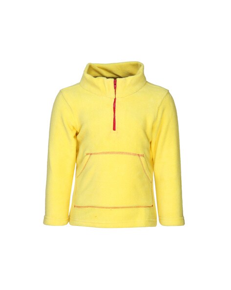 Half Zip Front Kangaroo Pocket Hoodie