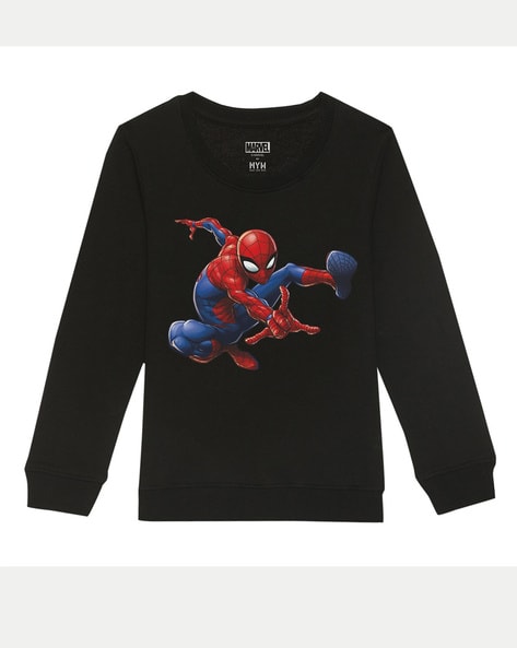 Marvel Spiderman Boys Size 3 Long Sleeve Hoodie T-Shirt