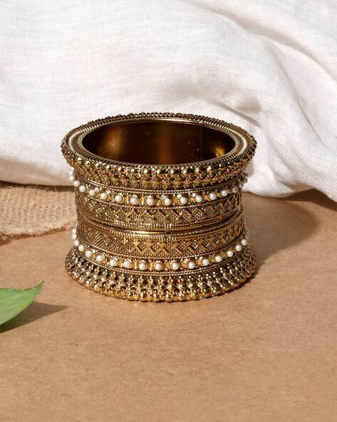 White best sale bangles online