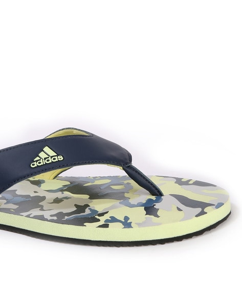 Adidas flip flops discount yellow