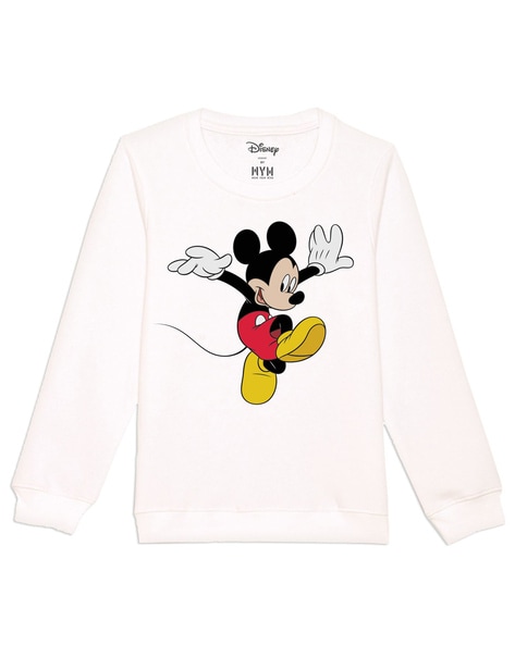 White mickey clearance sweatshirt