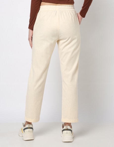 Buy Mayank Modi Blue Cotton Drawstring Pants for Men Online  Tata CLiQ  Luxury