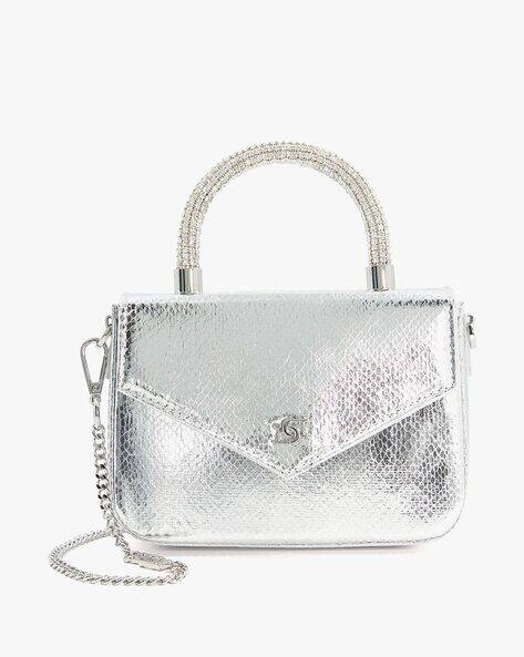 silver mini handbag
