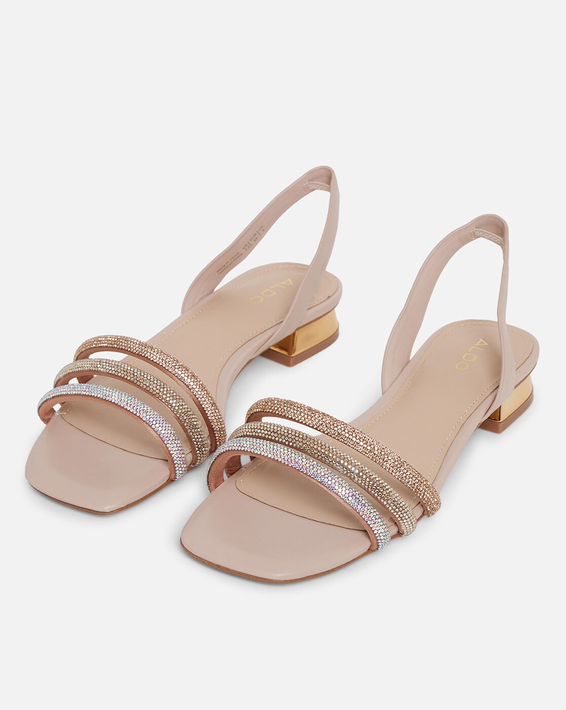 Buy Nude Heeled Sandals for Women by Aldo Online Ajio