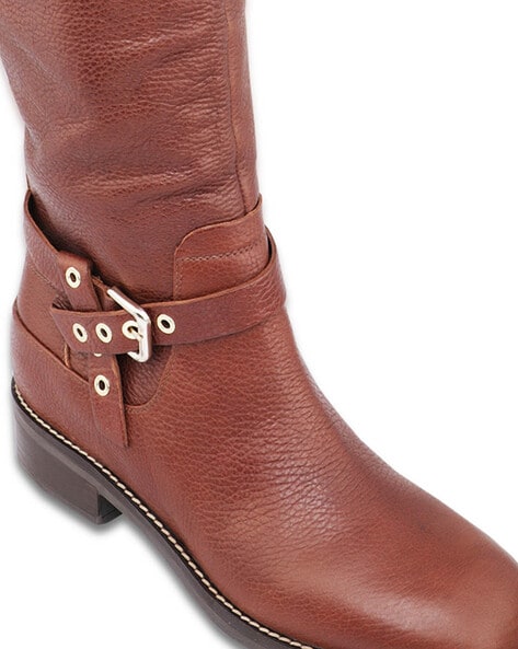 womens leather harness boots