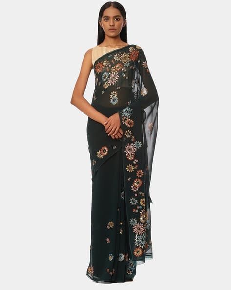 Embellished Saree with Blouse Piece