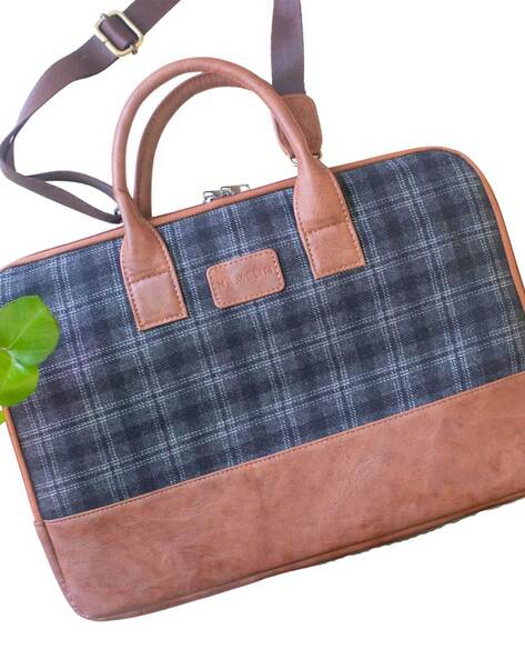 Buy Teakwood Men's Leather Solid Brown Messenger Bag online