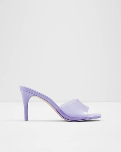 Solid Heeled Sandals