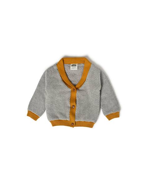 Knitted Cardigan Baby Cardigan Grey Baby Grey Cable Knit Cardigan