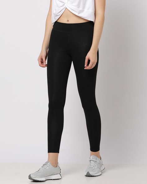 Buy Ted Baker Women Black HighWaist Leggings With Faux Popper Details  Online  777906  The Collective