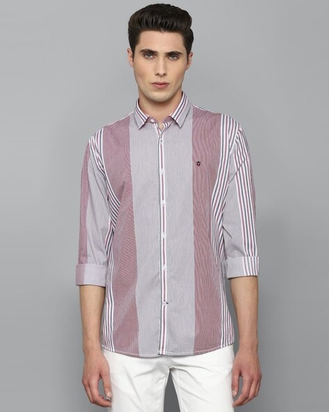 Louis Philippe Shirts, Louis Philippe Greyish Blue Shirt for Men at  Louisphilippe.com