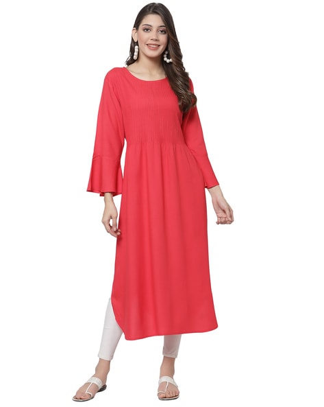 Red Chicken Kurti and Red Chicken Tunic Online Shopping