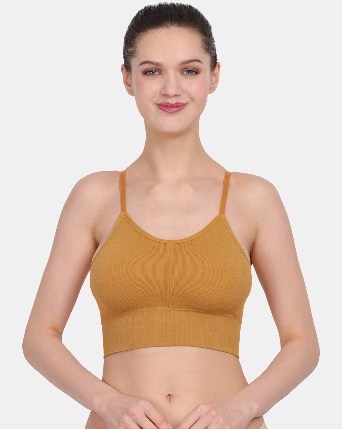 Erotissch Mustard Yellow Floral Lace Bralette Bra