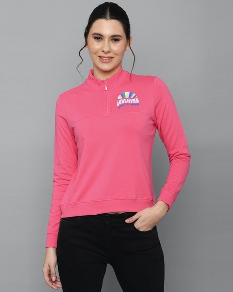 Buy Pink Sweatshirt & Hoodies for Women by ALLEN SOLLY Online